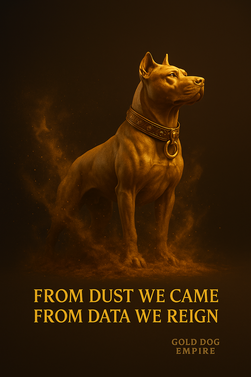 Gold Dog — 3/4 heroic stance